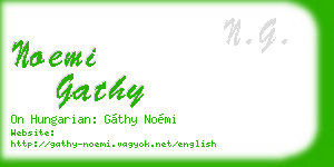 noemi gathy business card